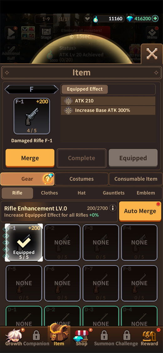 《弒魂獵者:Idle RPG》新手指南之裝備强化 - 雷電雲手機