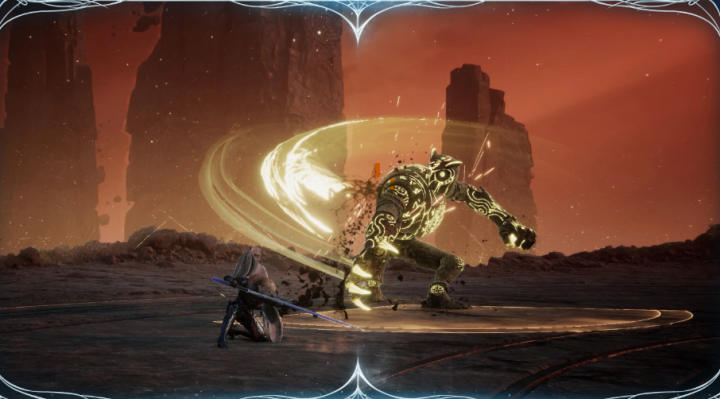 A cover photo showing a boss fight scene in Aion 2- AFK without draining battery