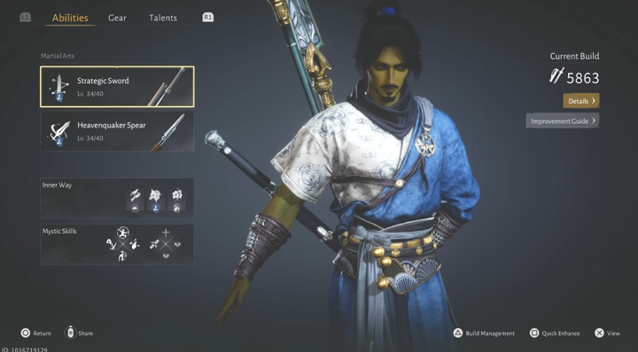 Where Winds Meet build with strategic sword and heavenquaker spear martial arts- Android Cloud Phone