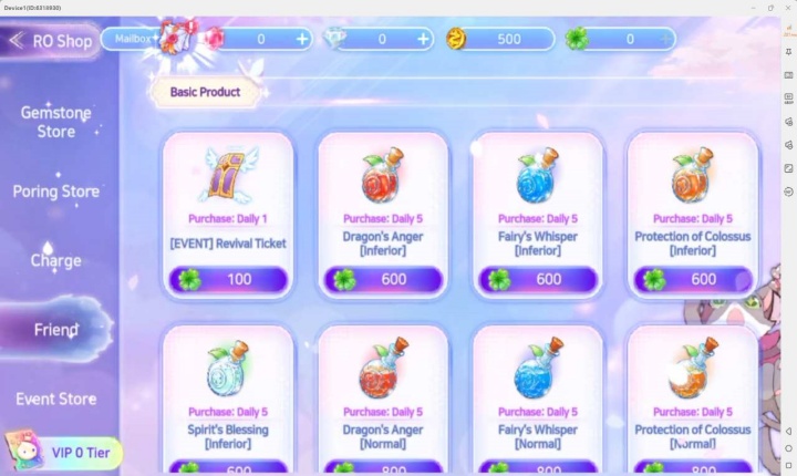 Regnarok V Returns- Ragnarok Friends Shop - AFK Software