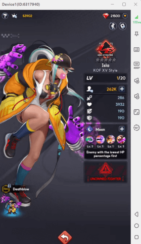 Isla- An A-tier character in the King of Fighters AFK tier list- batch account grinding,
