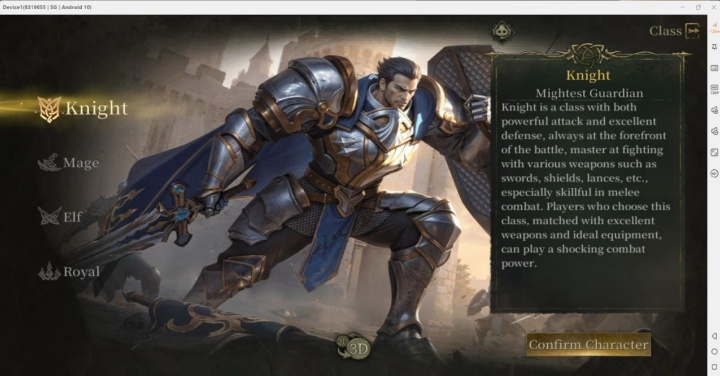 Teon: Revelation- Knight class- AFK without draining battery