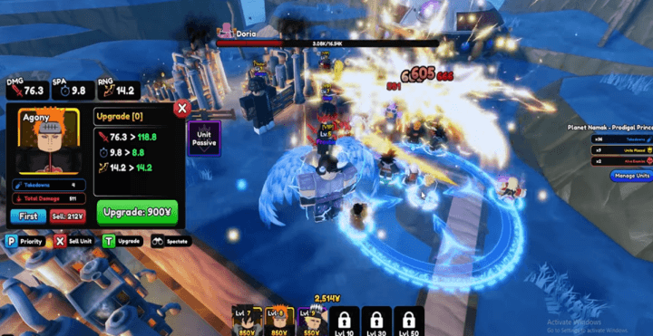 Image showing a powerful boss fight scene in the game