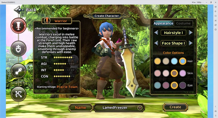Dragon Nest: Rebirth of Legend Warrior Class - LDCloud Cloud Phone