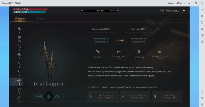  LORDNINE: Infinite- Weapon Dual Daggers details - AFK Tool