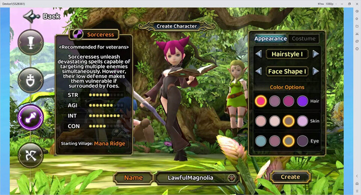 Dragon Nest: Rebirth of Legend Sorceress Class - LDCloud Cloud Phone