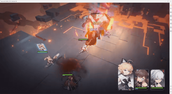 《伊露席爾》- 遊戲戰鬥畫面- 24小時線上