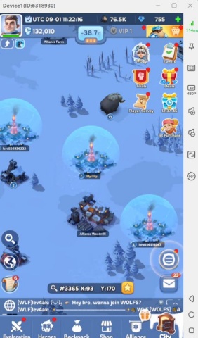 Whiteout Survival- Alliance Territories- Android Virtual Phone