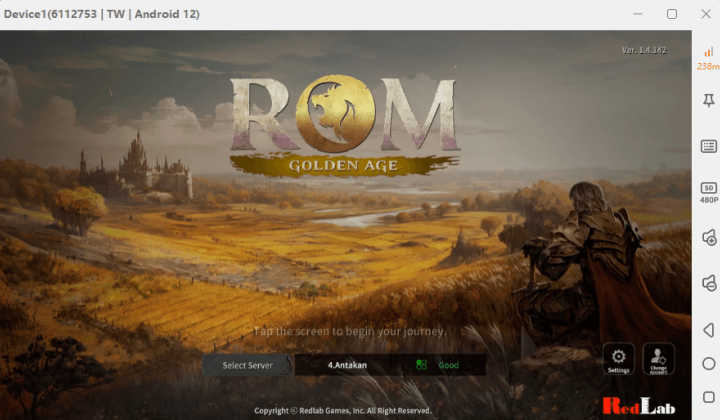 Golden Age on CROSS cover photo while loading the game- Cloud phone sync operation