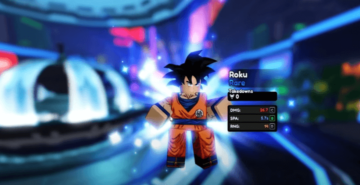 Anime Vanguards character Roku- One of the three starters