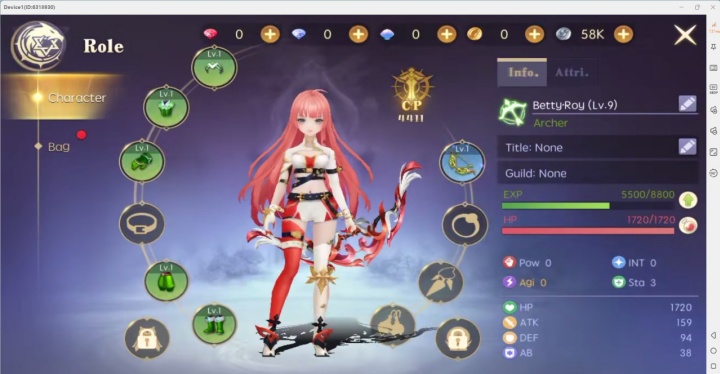 Paw Tales： Eternal Bond- Character stats page- Android Cloud Phone