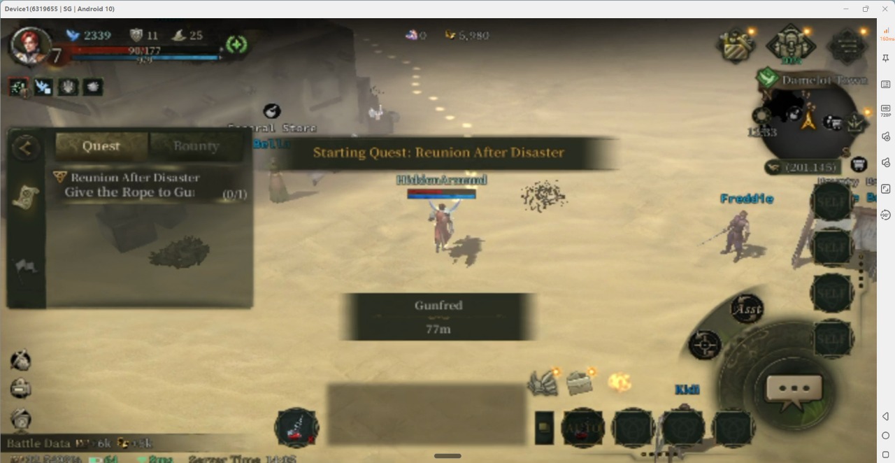 AFK battle in Teon: Revelation- Game AFK Tool