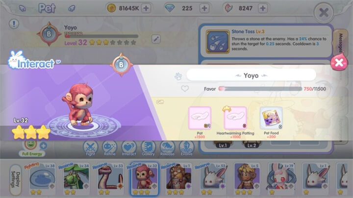 Pet Skills in ROX - LDCloud