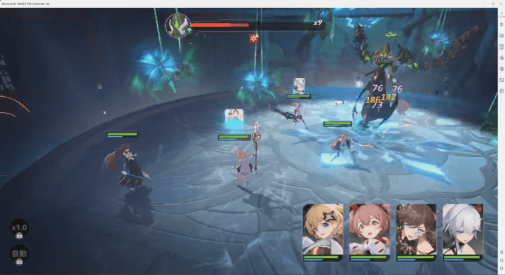 《伊露席爾》- 遊戲戰鬥畫面- 雲手遊