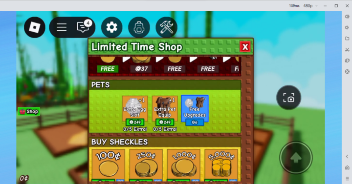 Roblox:Grow A Garden- Image showing Grow A Garden pet details in a limited shop- LDCloud