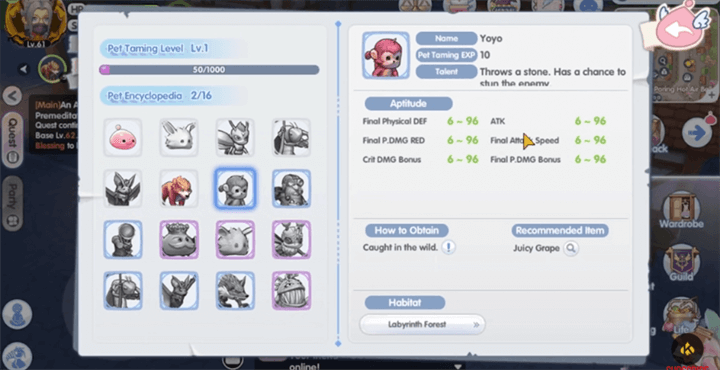 Yoyo - An A-tier pet in Ragnarok X: Next Generation Pet Tier List - LDCloud