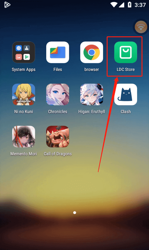 CIick LDC store on Cloud phone device - LDCloud Cloud Android Emulator