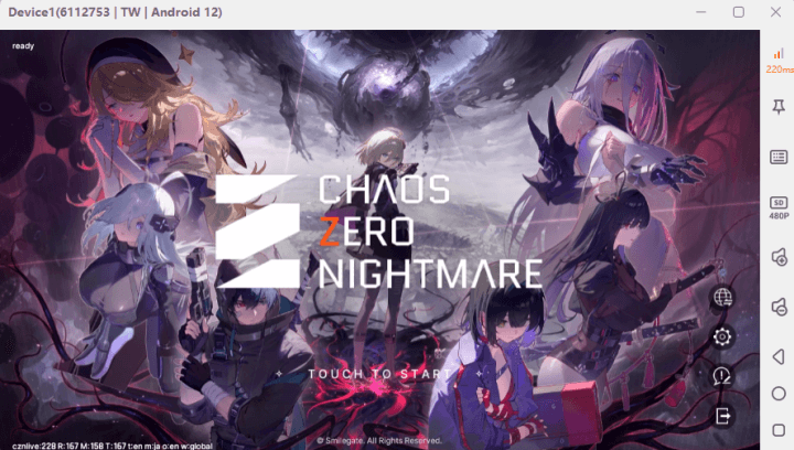 Chaos Zero Nightmare cover photo on LDCloud showing different game characters -  LDCloud grinding