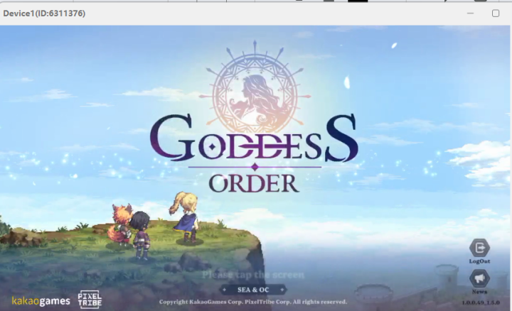 Goddess Order cover photo while loading the game on LDCloud- Low latency grinding