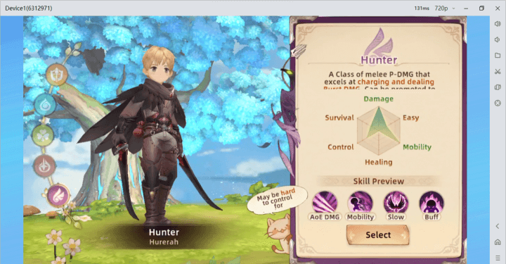 Tree of Savior: NEO- Image showing Tree of Savior: NEO Hunter class details- virtual phone