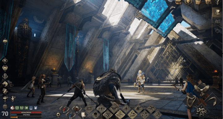 A cover photo showing Legend of Ymir classes in action- Android Cloud Phone