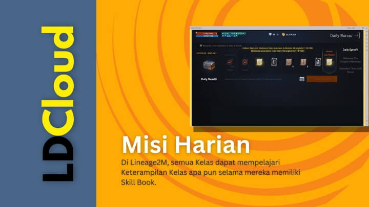 Lineage2M- Kerjakan Misi Harian- Telepon awan