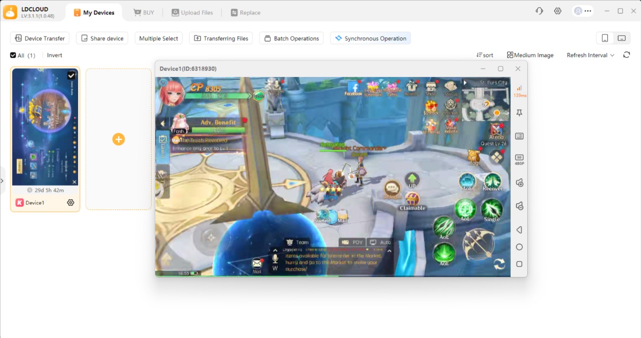 Playing Paw Tales:Eternal Bond on LDCloud- Game AFK Tool