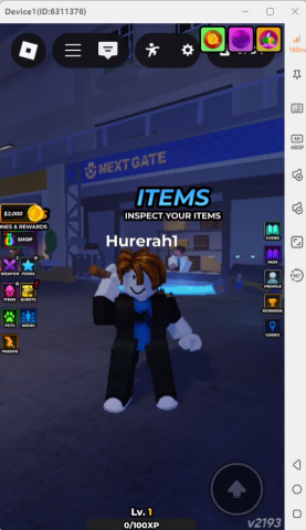 Hunty Zombie gameplay interface showing main characters and other features- Batch account grinding,
