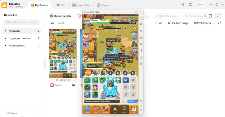 Pew Pew Slime - Idle RPG- Gameplay of Pew Pew Slime- LDCloud grinding