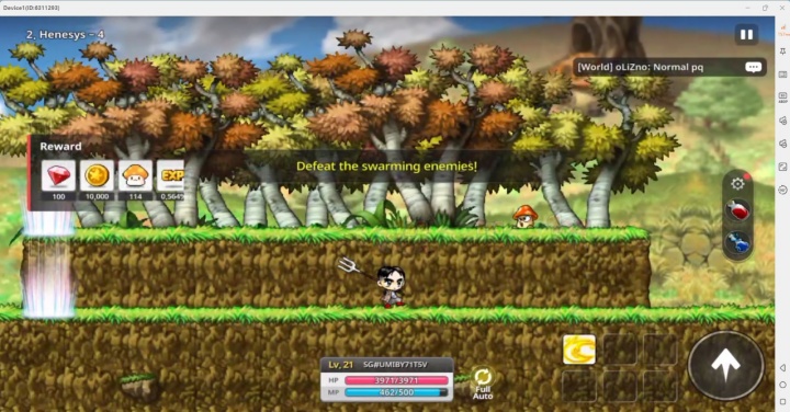 MapleStory: Idle RPG- Dungeon gameplay- AFK without draining battery