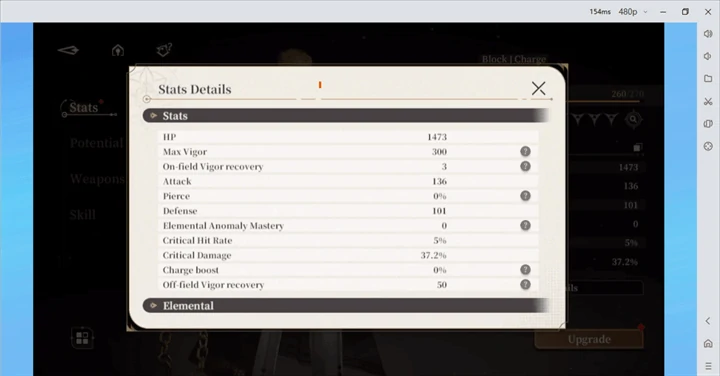 Shamash's combat stats in Black Beacon - LDCloud