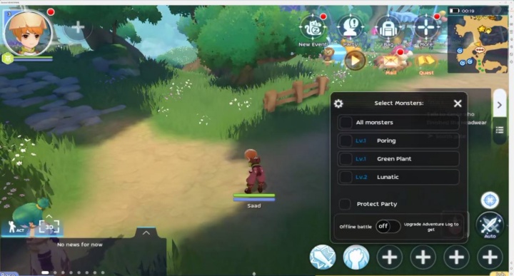 Ragnarok M：Classic Global- Selecting a monster to AFK battle with- LDCloud