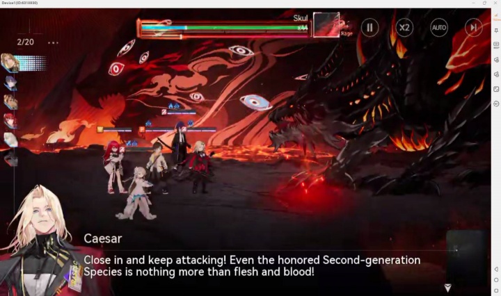 Dragon Raja: ReRise- Game battle screen- Game AFK Tool