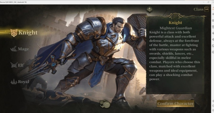 Teon: Revelation- Knight class- AFK without draining battery