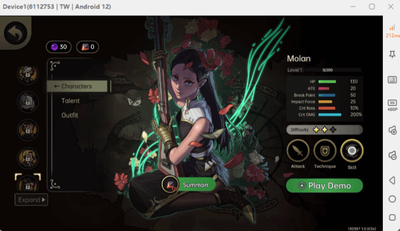 PlatyGuard: Swarm Slayer Molan class character image with stats- No disconnect AFK