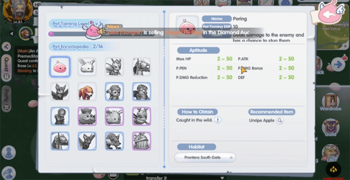 Poring - A B-tier pet in Ragnarok X: Next Generation Pet Tier List - LDCloud