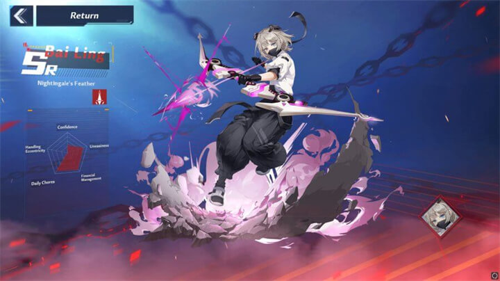 SR Characters in Tower of Fantasy: Bai Ling - LDCloud Cloud Gaming Emulator