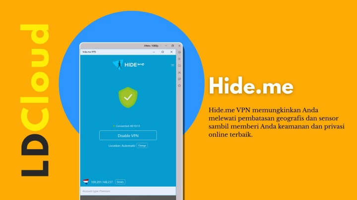 15 VPN Freemium Terbaik untuk Android: Hide.me vpn - LDCloud