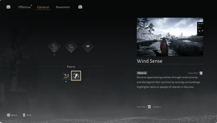 Where Winds Meet interface showing the wind sense mechanic with basic details- Low latency grinding