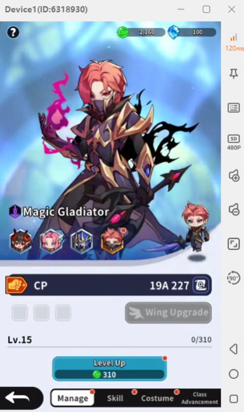 Mu: Pocket Knights- Class：Magic Gladiator- AFK Tool