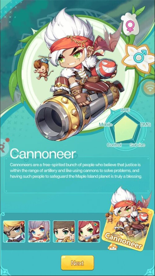 MapleStory R: Evolution Class: Cannoneer - LD Cloud Phone Emulator