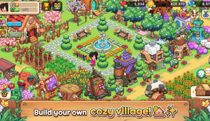 《Viladia:像素療癒農場》- 遊戲宣傳海報- 雲端虛擬手機