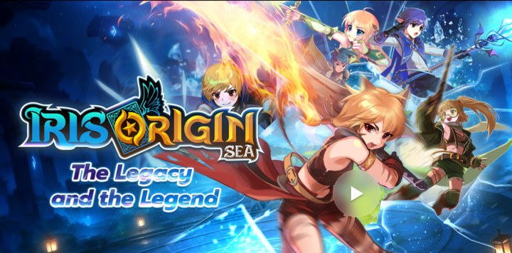 Iris Origin SEA official website cover photo showing different in-game characters- LDCloud grinding