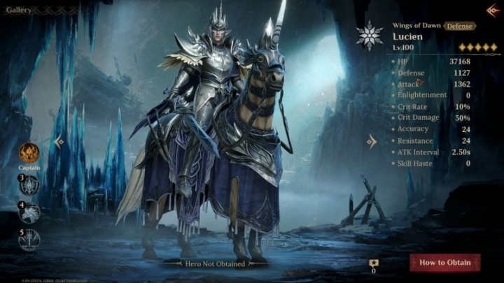 Dragonheir: Silent Gods- Lucien details- Android Cloud Phone
