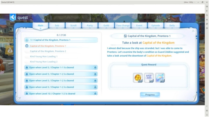 Ragnarok V: Return- Memulai Petualanganmu: Fokus ke Main Quest- Telepon Virtual
