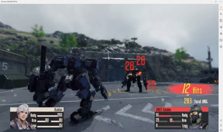 Mecharashi- the battle scene in the game- Game AFK Tool