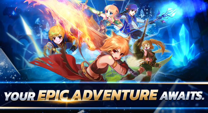 A cover photo showing a glimpse of Iris Origin SEA epic adventure with different characters fighting