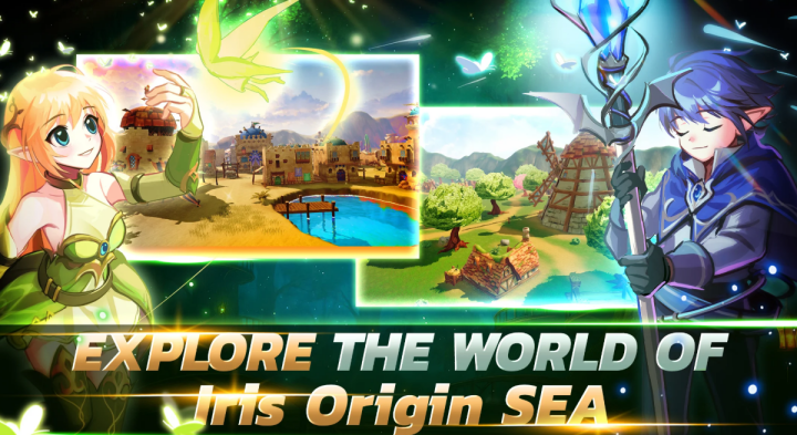 A cover photo showing the Iris Origin SEA world- AFK Software