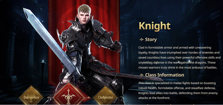 ROM: Golden Age- ROM: Golden Age Knight class character and information- LDCloud