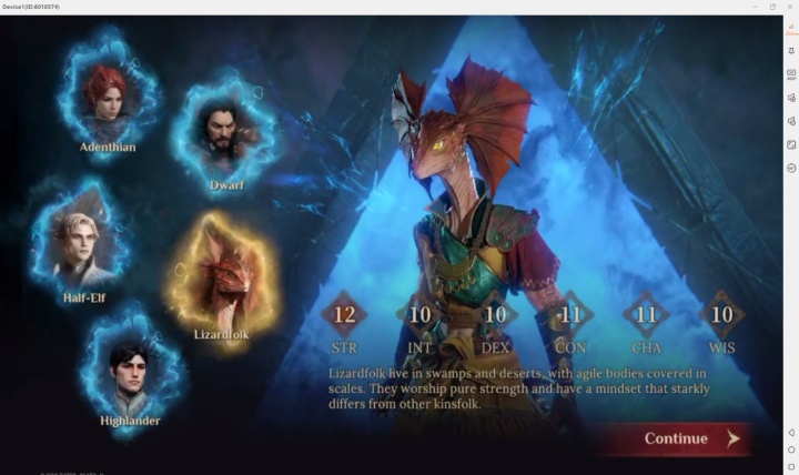 Dragonheir: Silent Gods- choosing hero- Game AFK Tool
